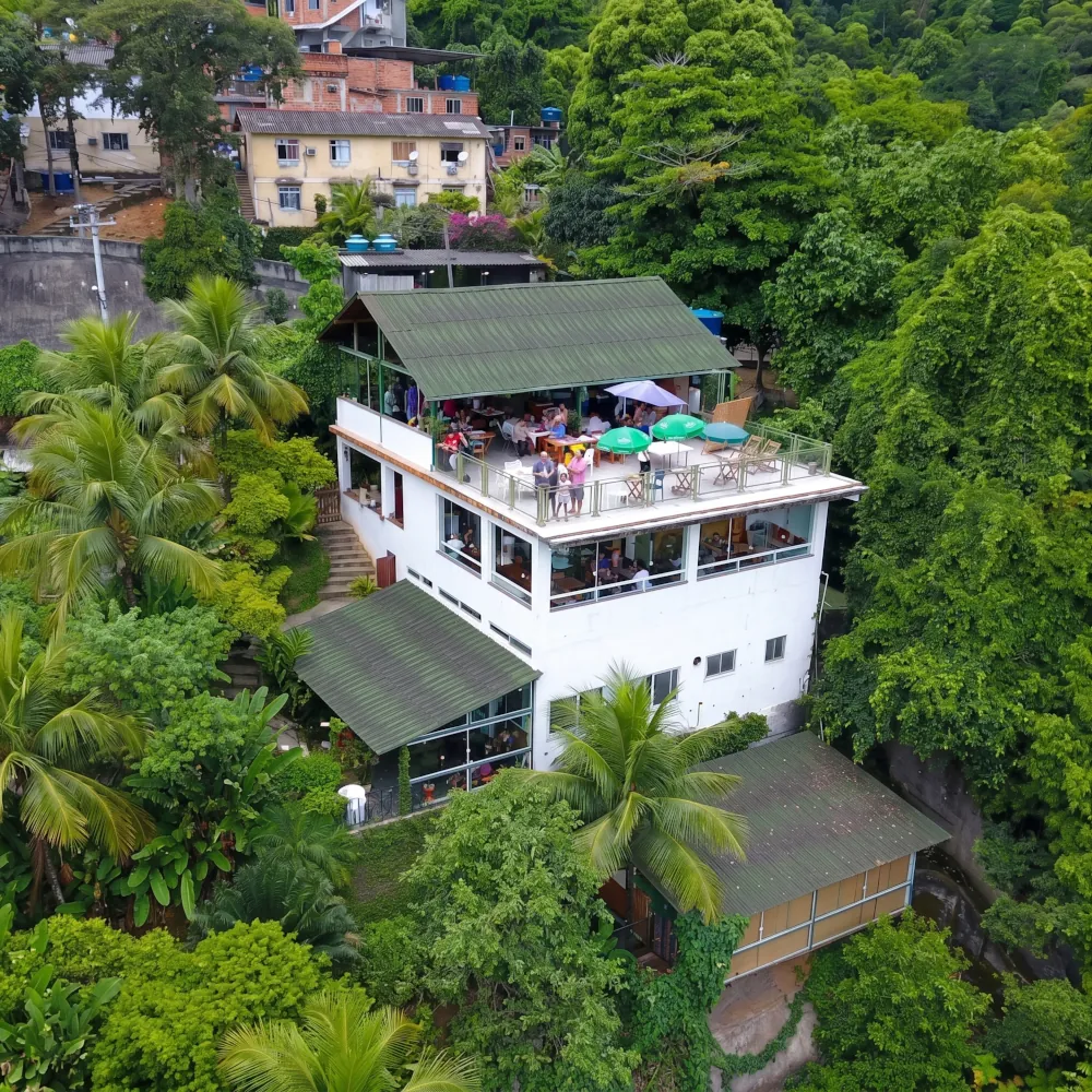 Vista panorâmica da vegetação na Tijuca